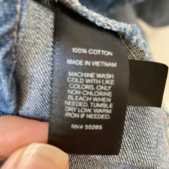 Sweetheart Denim Chambray Dress S - Picture 4 of 4